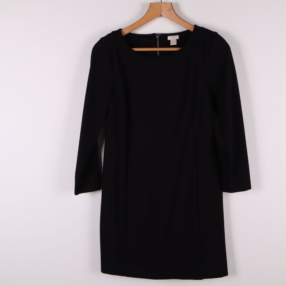 J.Crew Basic Sheath Dress Black - image 1